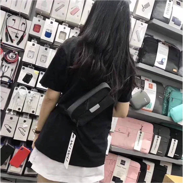 Wiwu Funny Pack Shoulder & Waist Pouch - Gray - Tashqila Wiwu Funny Pack Shoulder & Waist Pouch - Gray - Tashqila